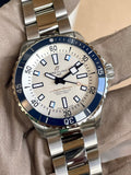 Breitling Superocean Automatic 42 White Dial Green Silver Steel Strap Watch for Men - A17375E71G1A1 Authentic Buy Shop Now
