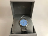 Calvin Klein Stately Blue Mother of Pearl Dial Silver Steel Strap Watch for Women - K3G2312N Authentic Buy Shop Now