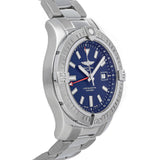 Breitling Avenger Automatic GMT 45 Blue Dial Silver Steel Strap Watch for Men - A32395101C1A1 Authentic Buy Shop Now