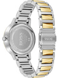 Hugo Boss Signature Silver Dial Two Tone Steel Strap Watch for Women - 1502568 Authentic Buy Shop Now