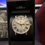 Tissot Carson Premium Silver Dial Black Leather Strap Watch For Men - T122.410.16.033.00 Authentic Buy Shop Now