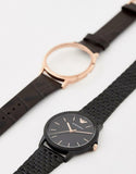 Emporio Armani Interchangeable Black Dial Black Steel Strap Watch For Men - AR80021 Authentic Buy Shop Now
