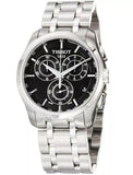 Tissot Couturier Chronograph Black Dial Silver Steel Strap Watch For Men - T035.617.11.051.00 Authentic Buy Shop Now