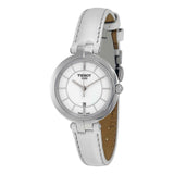 Tissot T Lady Flamingo White Dial White Leather Strap Watch For Women - T094.210.16.011.00 Authentic Buy Shop Now