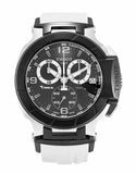 Tissot T Race Chronograph Black Dial White Rubber Strap Watch for Men - T048.417.27.057.05 Authentic Buy Shop Now
