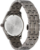 Versace Greca Time Quartz Black Dial Grey Steel Strap Watch for Men - VE3K00622 Authentic Buy Shop Now