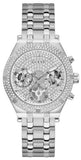 Guess Heiress Multifunction Diamonds Silver Dial Silver Steel Strap Watch for Women - GW0440L1 Authentic Buy Shop Now