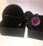 Marc Jacobs Pelly Black Dial Black Silicone Strap Watch for Women - MBM2517 Authentic Buy Shop Now