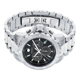 Movado Series 800 Chronograph Black Dial Silver Steel Strap Watch For Men - 2600110 Authentic Buy Shop Now