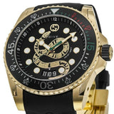 Gucci Dive Quartz Black Dial Black Rubber Strap Watch For Men - YA136219 Authentic Buy Shop Now