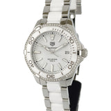 Tag Heuer Aquaracer Diamonds White Dial Two Tone Steel Strap Watch for Women - WAY131H.BA0914 Authentic Buy Shop Now