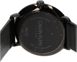 Calvin Klein High Noon Quartz Black Dial Black Leather Strap Watch for Men - K8M214CB Authentic Buy Shop Now