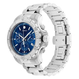 Movado Series 800 Blue Dial Silver Steel Strap Watch for Men - 2600151 Authentic Buy Shop Now