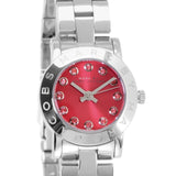 Marc Jacobs Amy Red Dial Silver Steel Strap Watch for Women - MBM3335 Authentic Buy Shop Now