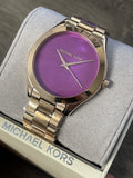 Michael Kors Runway Pink Dial Rose Gold Steel Strap Watch for Women - MK3550 Authentic Buy Shop Now