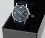 Emporio Armani Kappa Quartz Blue Dial Blue Leather Strap Watch For Women - AR11012 Authentic Buy Shop Now