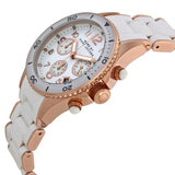 Marc Jacobs Rock Chronograph White Dial White Silicone Strap Watch for Women - MBM2547 Authentic Buy Shop Now