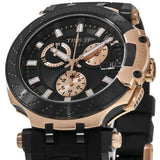 Tissot T Race Chronograph Black Dial Black Silicone Strap Watch For Men - T115.417.37.051.00 Authentic Buy Shop Now