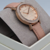 Michael Kors Corey Analog Rose Gold Dial Pink Leather Strap Watch For Women - MK2987 Authentic Buy Shop Now