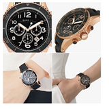 Marc Jacobs Rock Chronograph Black Dial Black Silicone Strap Watch for Women - MBM2553 Authentic Buy Shop Now
