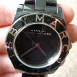 Marc Jacobs Black Dial Black Ceramic Strap Watch for Women - MBM9501 Authentic Buy Shop Now