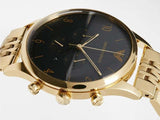 Emporio Armani Classic Chronograph Black Dial Gold Steel Strap Watch For Men - AR1893 Authentic Buy Shop Now
