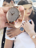 Calvin Klein Even White Dial Rose Gold Mesh Bracelet Watch for Women - K7B21626 Authentic Buy Shop Now