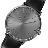 Hugo Boss Modern Grey Dial Black Leather Strap Watch for Men - 1513540 Authentic Buy Shop Now