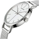 Calvin Klein Even White Dial Silver Mesh Bracelet Watch for Women - K7B23126 Authentic Buy Shop Now