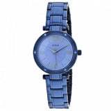 Guess Park Ave Analog Quartz Blue Dial Blue Steel Strap Watch For Women - W0767L4 Authentic Buy Shop Now