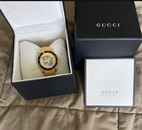Gucci Dive Tiger Yellow Dial Yellow Rubber Strap Watch For Men - YA136317 Authentic Buy Shop Now