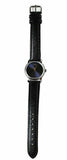 Movado Museum Blue Dial Black Leather Strap Watch For Women - 2100010 Authentic Buy Shop Now