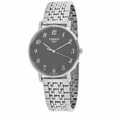 Tissot T Classic Everytime Quartz Black Dial Silver Steel Strap Watch for Men - T109.410.11.072.00 Authentic Buy Shop Now