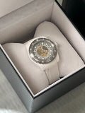 Gucci Dive Automatic Transparent Dial White Rubber Strap Watch For Men - YA136343 Authentic Buy Shop Now