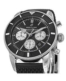 Breitling Superocean Heritage B01 Chronograph 44 Black Dial Black Mesh Bracelet Watch for Men - AB0162121B1S1 Authentic Buy Shop Now