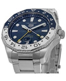 Tag Heuer Aquaracer Professional 300 GMT Automatic Blue Dial Silver Steel Strap Watch for Men - WBP2010.BA0632 Authentic Buy Shop Now