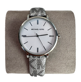 Michael Kors Addyson Quartz White Dial Gray Leather Strap Watch for Women - MK2951 Authentic Buy Shop Now