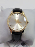 Gucci G Timeless Quartz Silver Dial Black Leather Strap Watch For Women - YA1264181 Authentic Buy Shop Now
