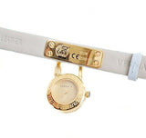 Versace Medusa Lock Icon Quartz White Dial Blue Leather Strap Watch for Women - VEDW00419 Authentic Buy Shop Now