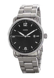 Fossil The Commuter Black Dial Silver Steel Strap Watch for Men - FS5391 Authentic Buy Shop Now