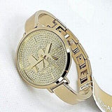 Michael Kors Parker Crystals Gold Dial Gold Steel Strap Watch For Women - MK4469 Authentic Buy Shop Now