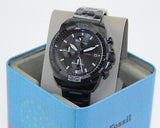 Fossil Bronson Chronograph Black Dial Black Steel Strap Watch for Men - FS5853 Authentic Buy Shop Now
