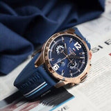 Tommy Hilfiger Decker Multifunction Blue Dial Blue Rubber Strap Watch for Men - 1791474 Authentic Buy Shop Now