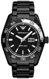 Emporio Armani Sportivo Quartz Black Dial Black Steel Strap Watch For Men - AR6049 Authentic Buy Shop Now
