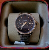 Fossil Tailor Analog Brown Dial Brown Steel Strap Watch for Women - ES4258 Authentic Buy Shop Now