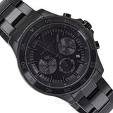 Michael Kors Grayson Chronograph Black Dial Black Steel Strap Watch For Men - MK9109 Authentic Buy Shop Now