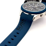 Hugo Boss Velocity Black Dial Blue Rubber Strap Watch for Men - 1513717 Authentic Buy Shop Now