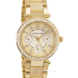 Michael Kors Parker Gold DIal Gold Steel Strap Watch for Women - MK5842 Authentic Buy Shop Now