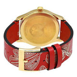 Gucci G Timeless Quartz Red Dial Red Leather Strap Watch For Women - YA1264054 Authentic Buy Shop Now