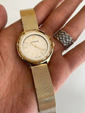 Swarovski Octea Nova Silver Dial Gold Mesh Bracelet Watch for Women - 5430417 Authentic Buy Shop Now